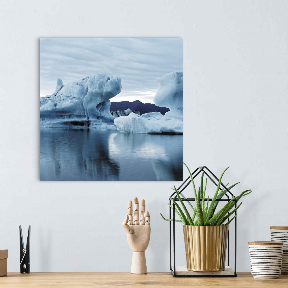 A bohemian room featuring Icebergs Reflected In Water