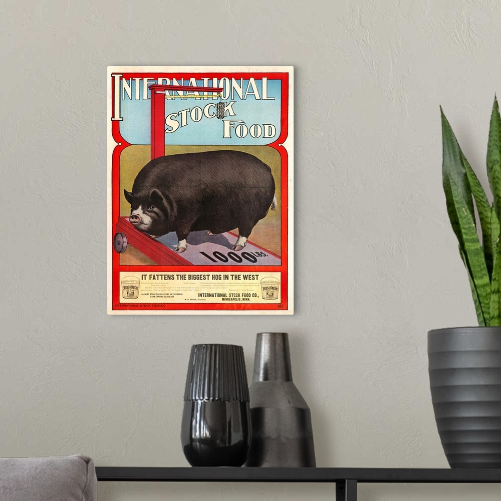 A modern room featuring International Stock Food Advertising Poster