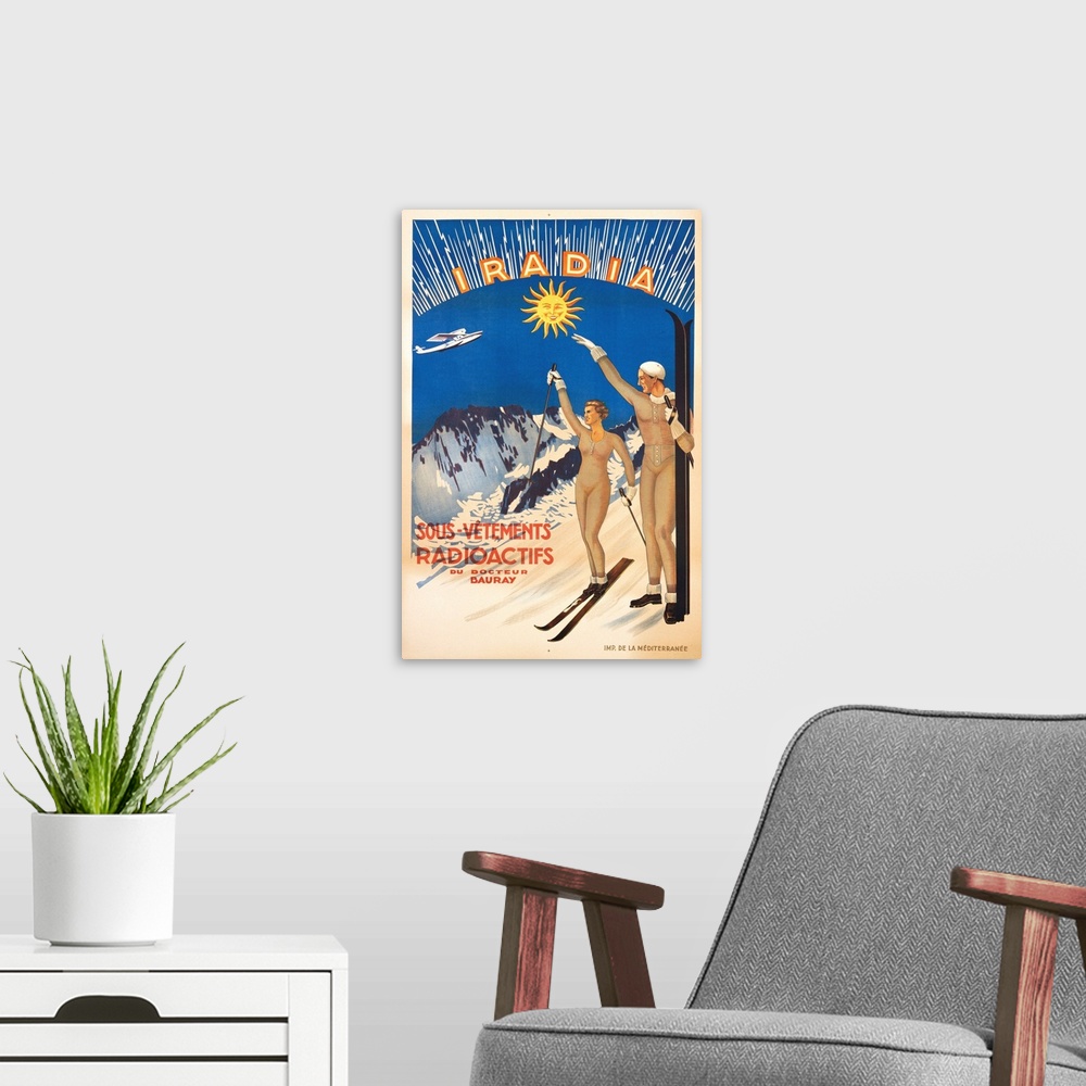 A modern room featuring Iradia Poster