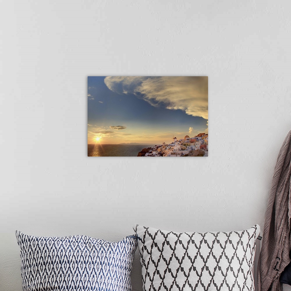 A bohemian room featuring Island sunset and beautiful clouds