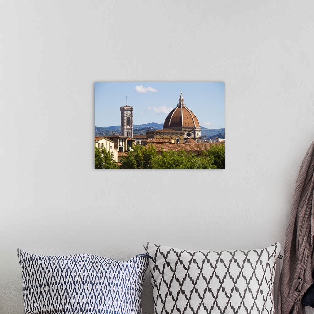 A bohemian room featuring Italy, Florence, View of Florence Cathedral
