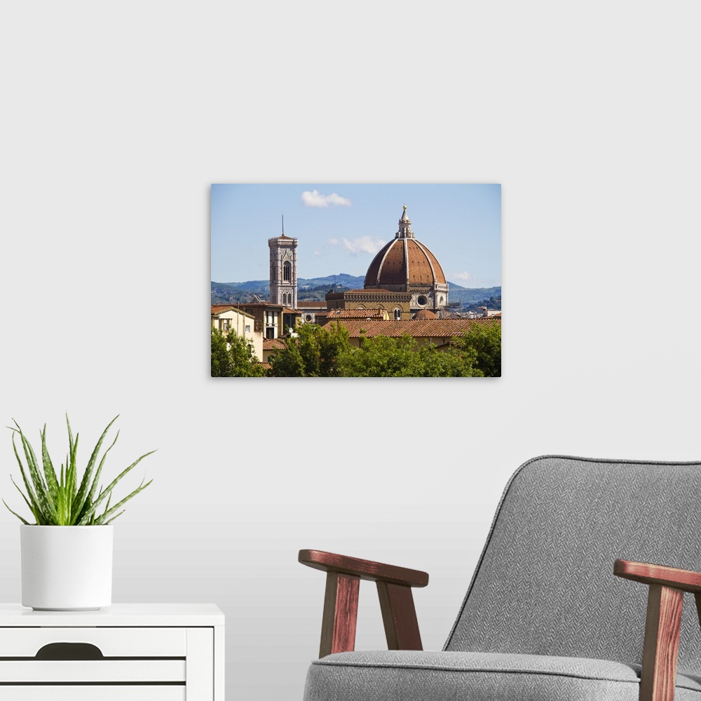A modern room featuring Italy, Florence, View of Florence Cathedral