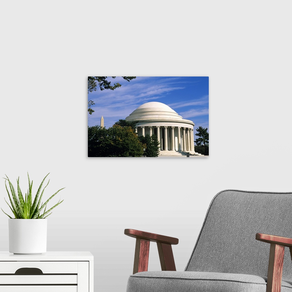 A modern room featuring Jefferson Memorial, Washington, DC, USA