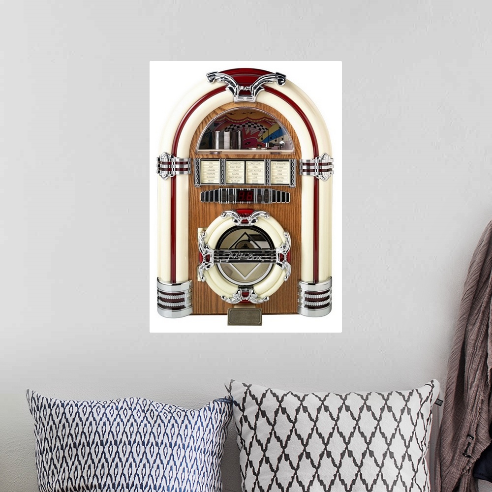 A bohemian room featuring Jukebox