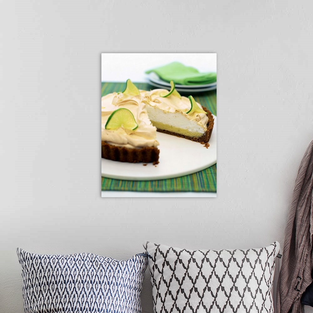 A bohemian room featuring Key lime pie