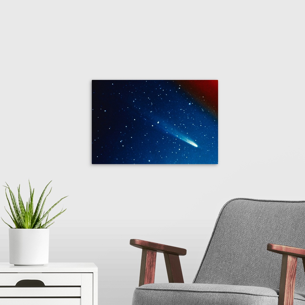 A modern room featuring Kohoutek Comet