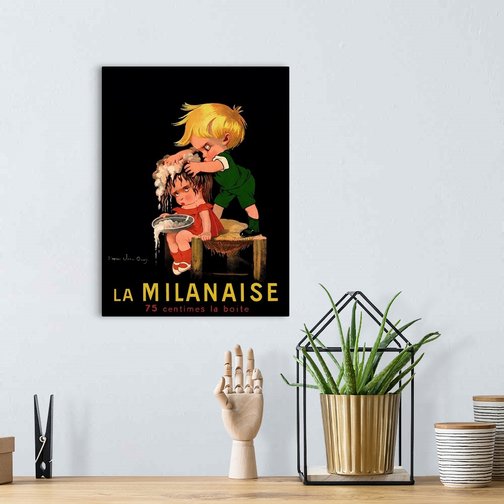 A bohemian room featuring La Milanaise Poster By John Onwy
