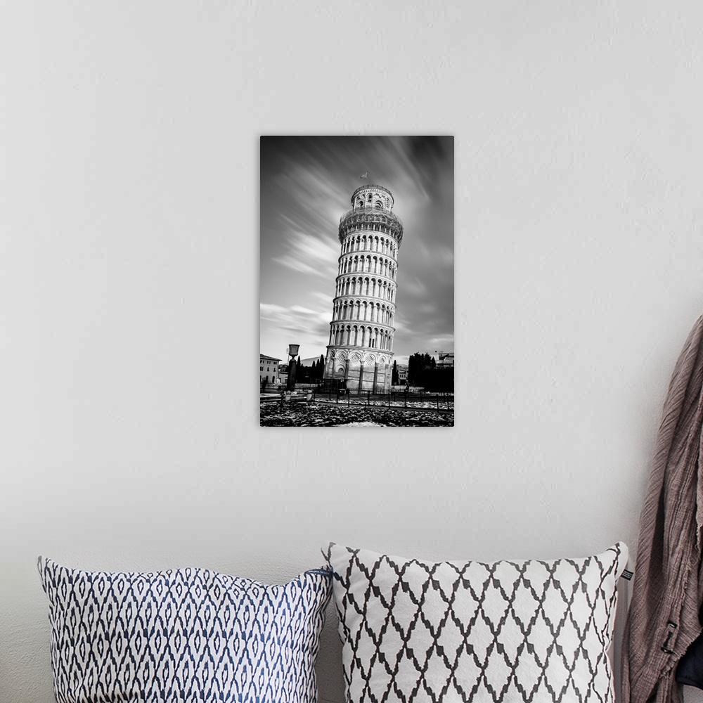 A bohemian room featuring Long exposure shot of the leaning tower of pisa