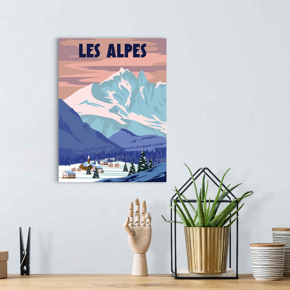 A bohemian room featuring Les Alpes