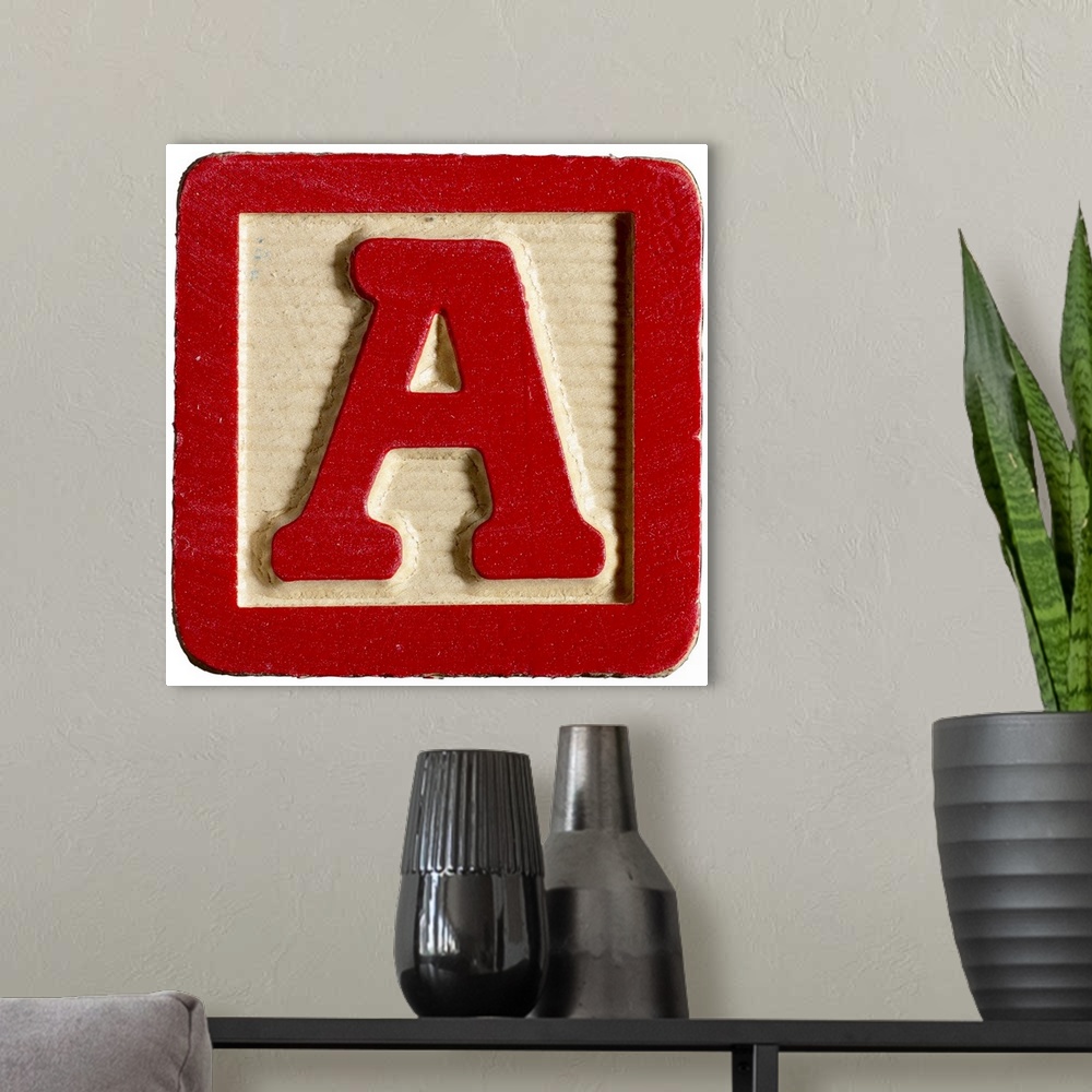 A modern room featuring Letter A