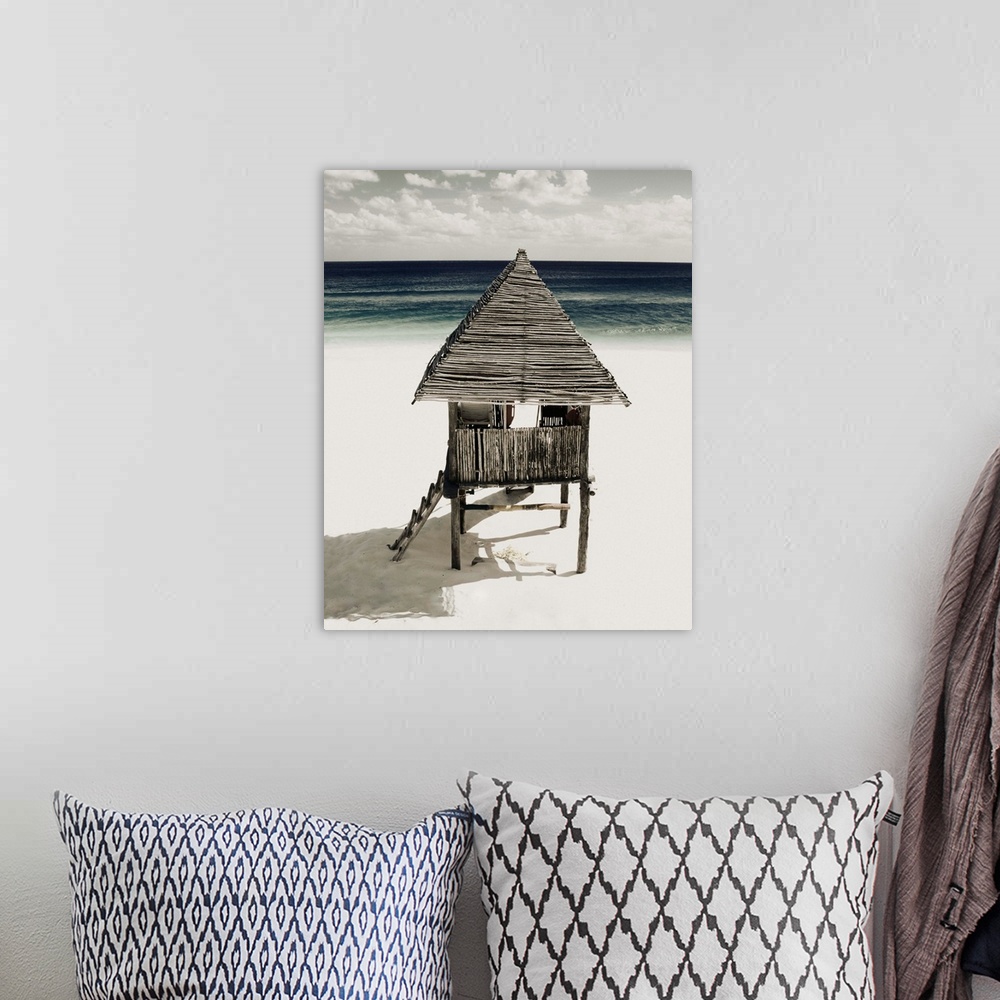 A bohemian room featuring Lifeguard Station On Beach