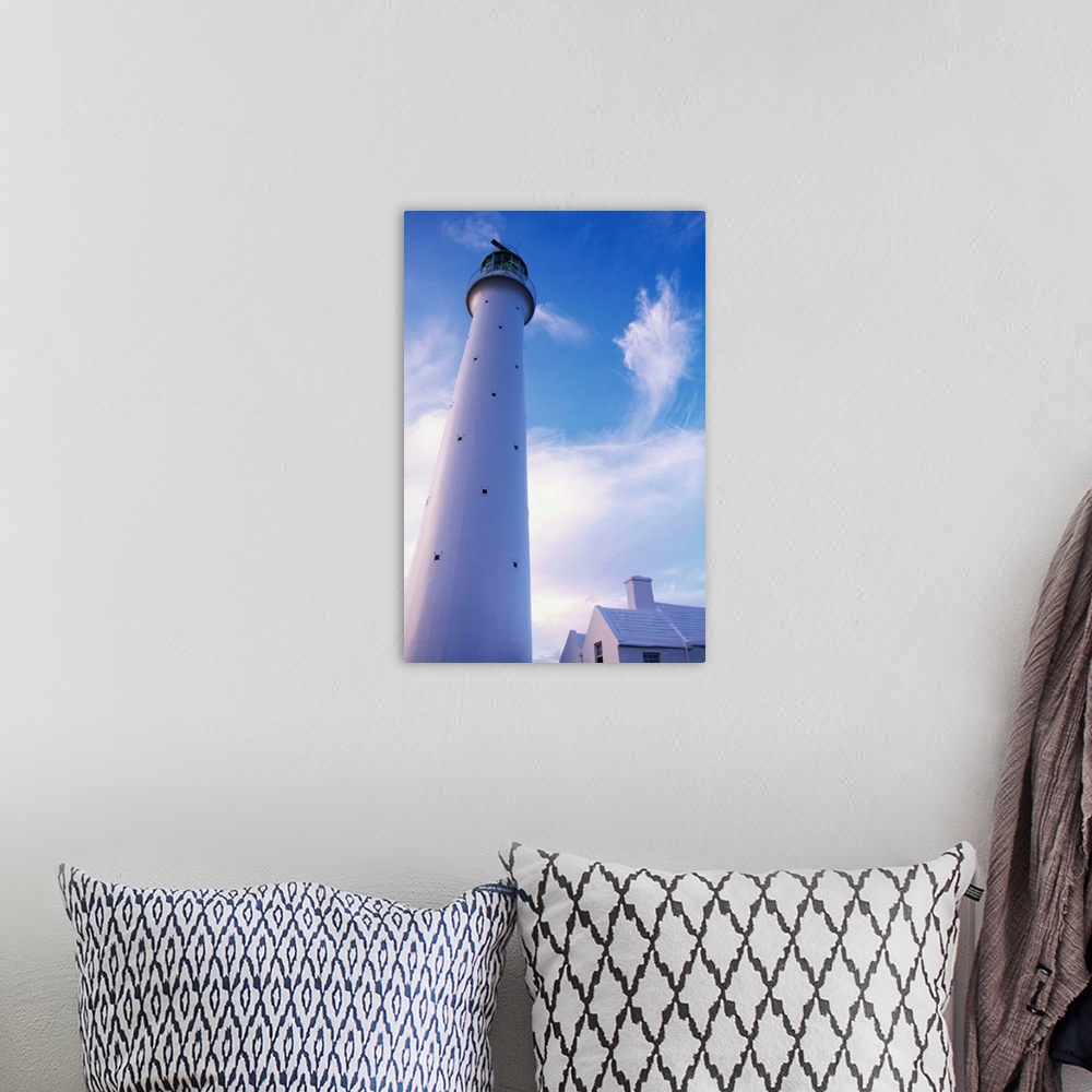 A bohemian room featuring Lighthouse On Bermuda