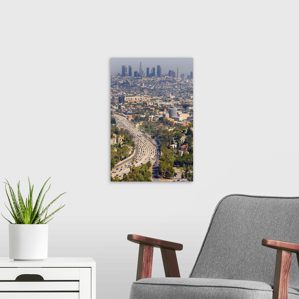 A modern room featuring Los Angeles, California