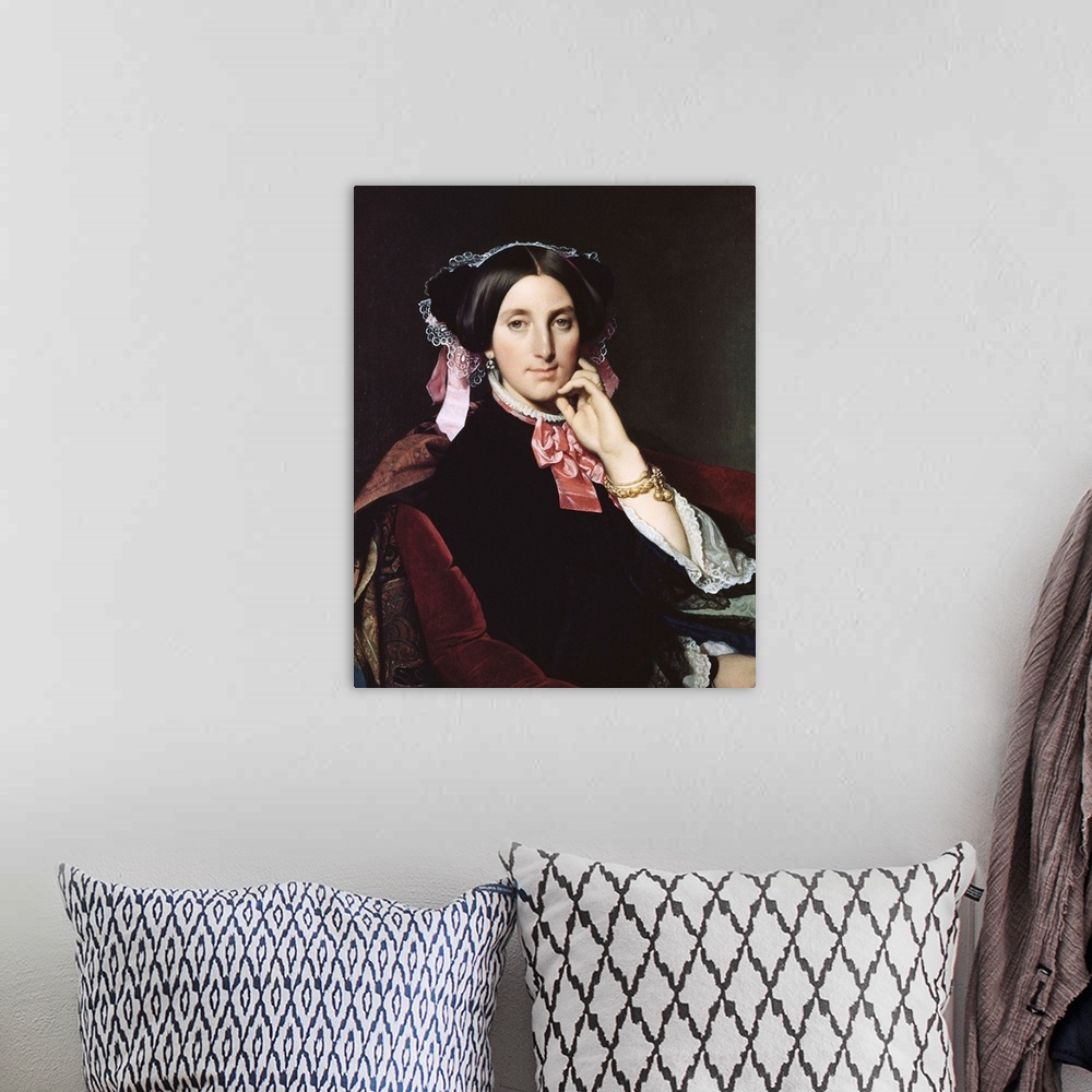 A bohemian room featuring Madame Gonse By Jean Auguste Dominique Ingres