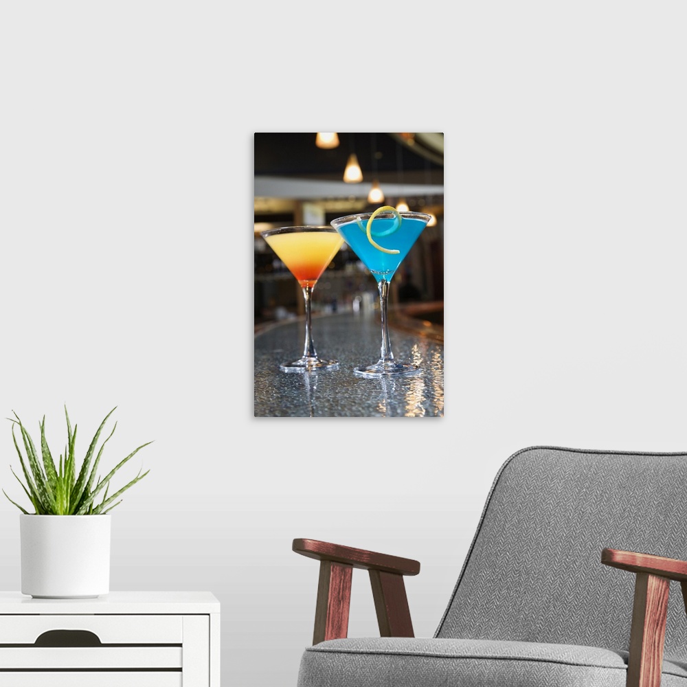 A modern room featuring Martinis