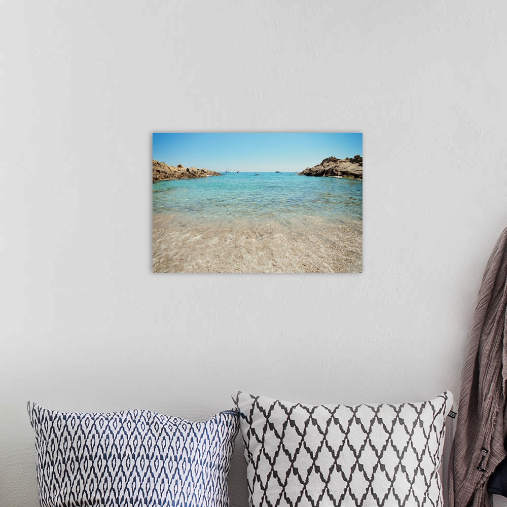 A bohemian room featuring Mediterranean beach, Ramatuelle, L'Escalet, Cte d'Azur, France.
