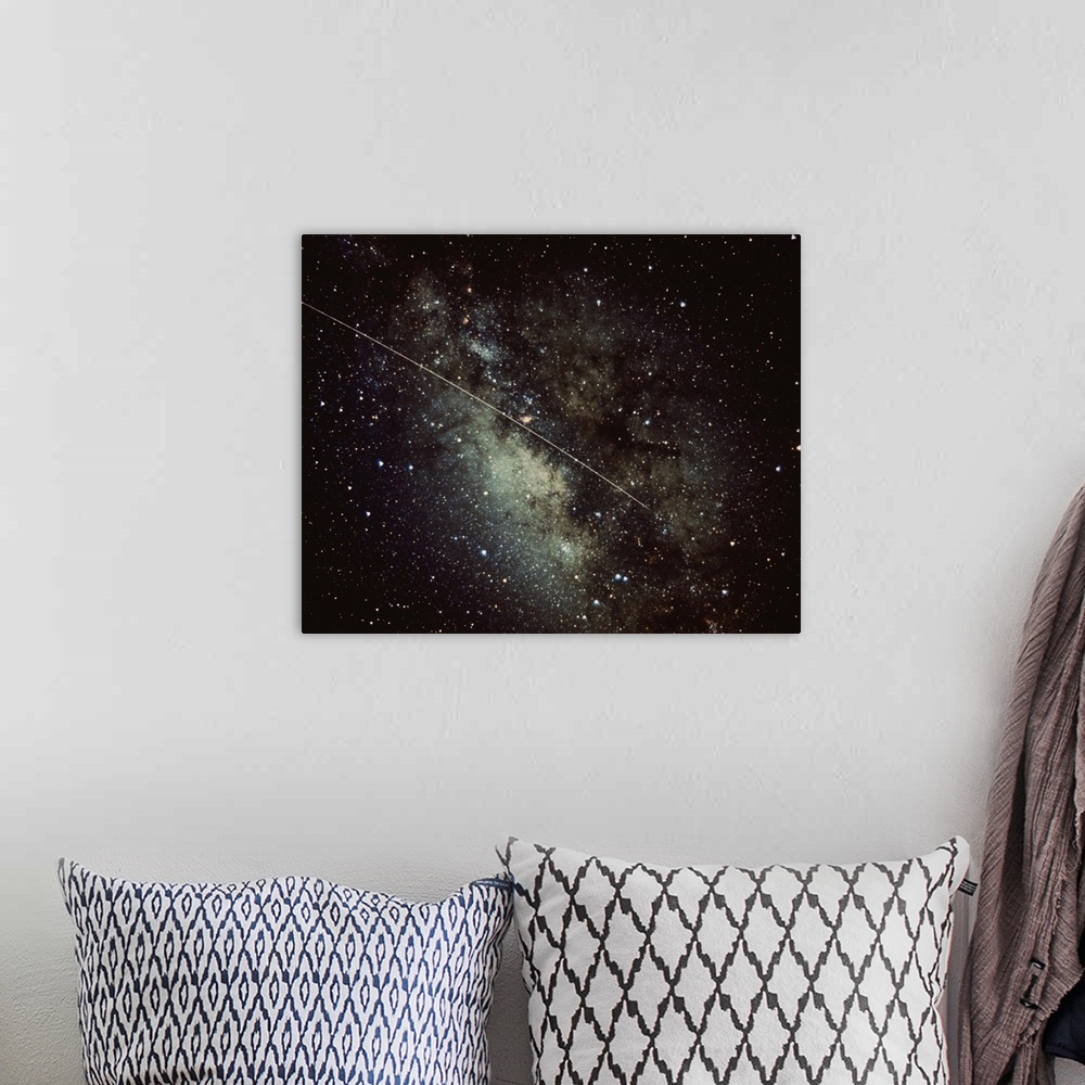 A bohemian room featuring Meteorite Streak Running Through the Milky Way