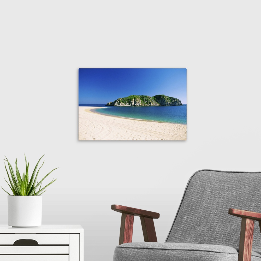 A modern room featuring Mexico, View of a beach