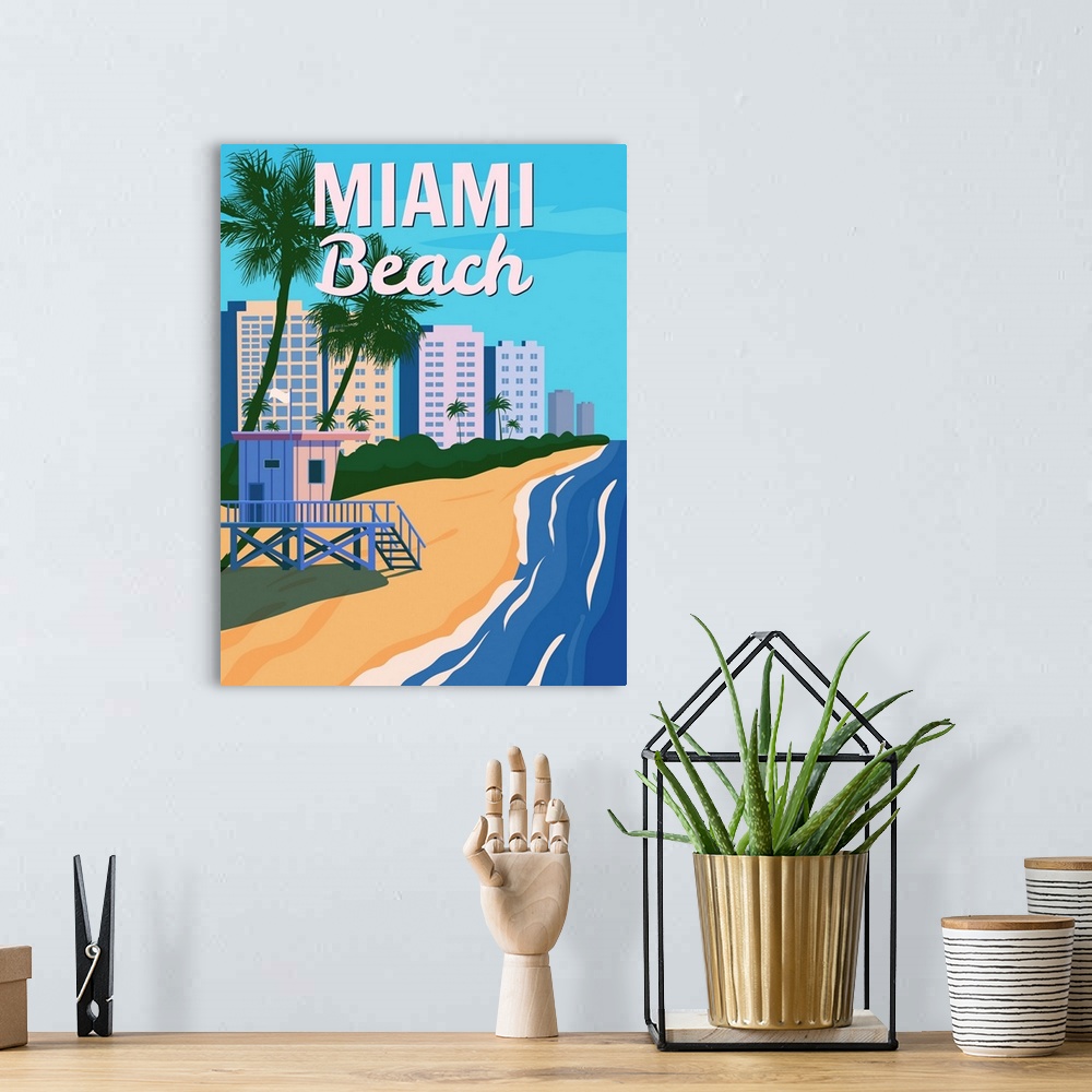 A bohemian room featuring Miami Beach