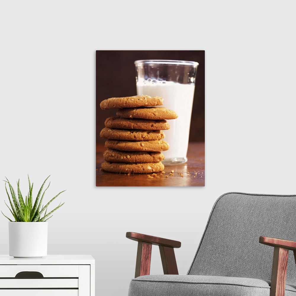 A modern room featuring Milk and Cookies
