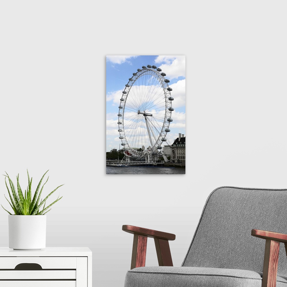 A modern room featuring Millennium Wheel in London , England