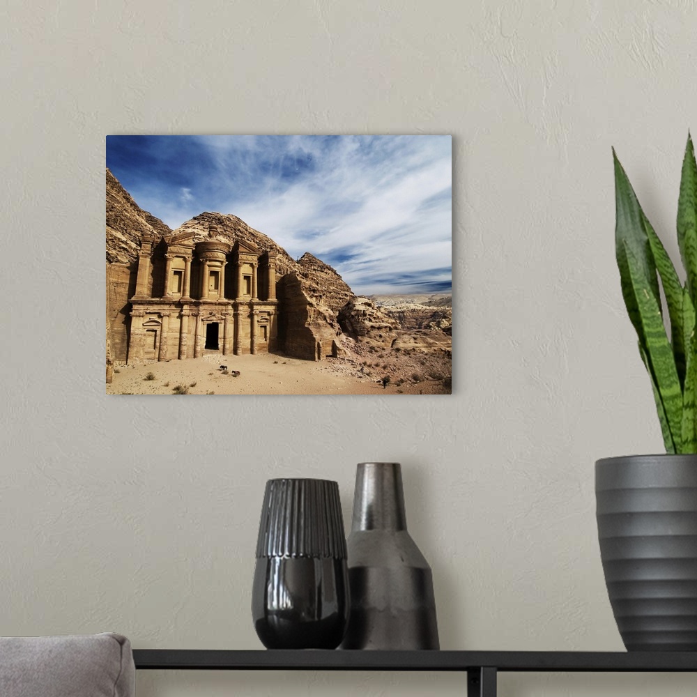 A modern room featuring Monastery, Petra, Jordan.