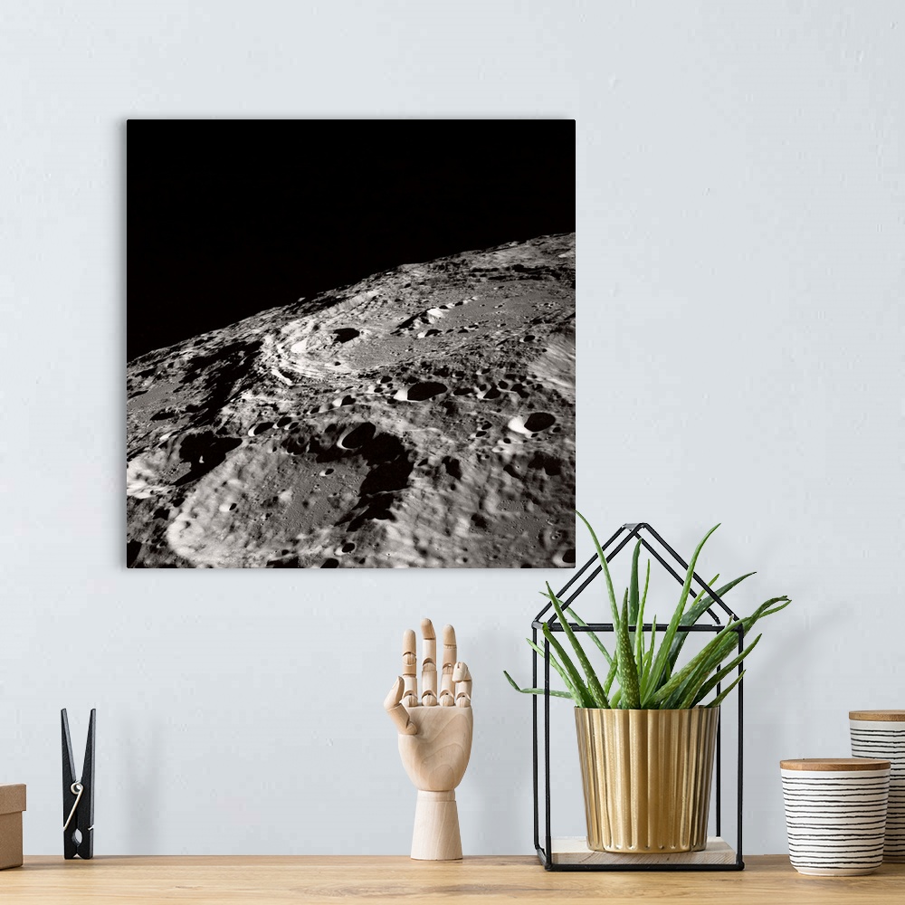 A bohemian room featuring Moon Surface and Horizon
