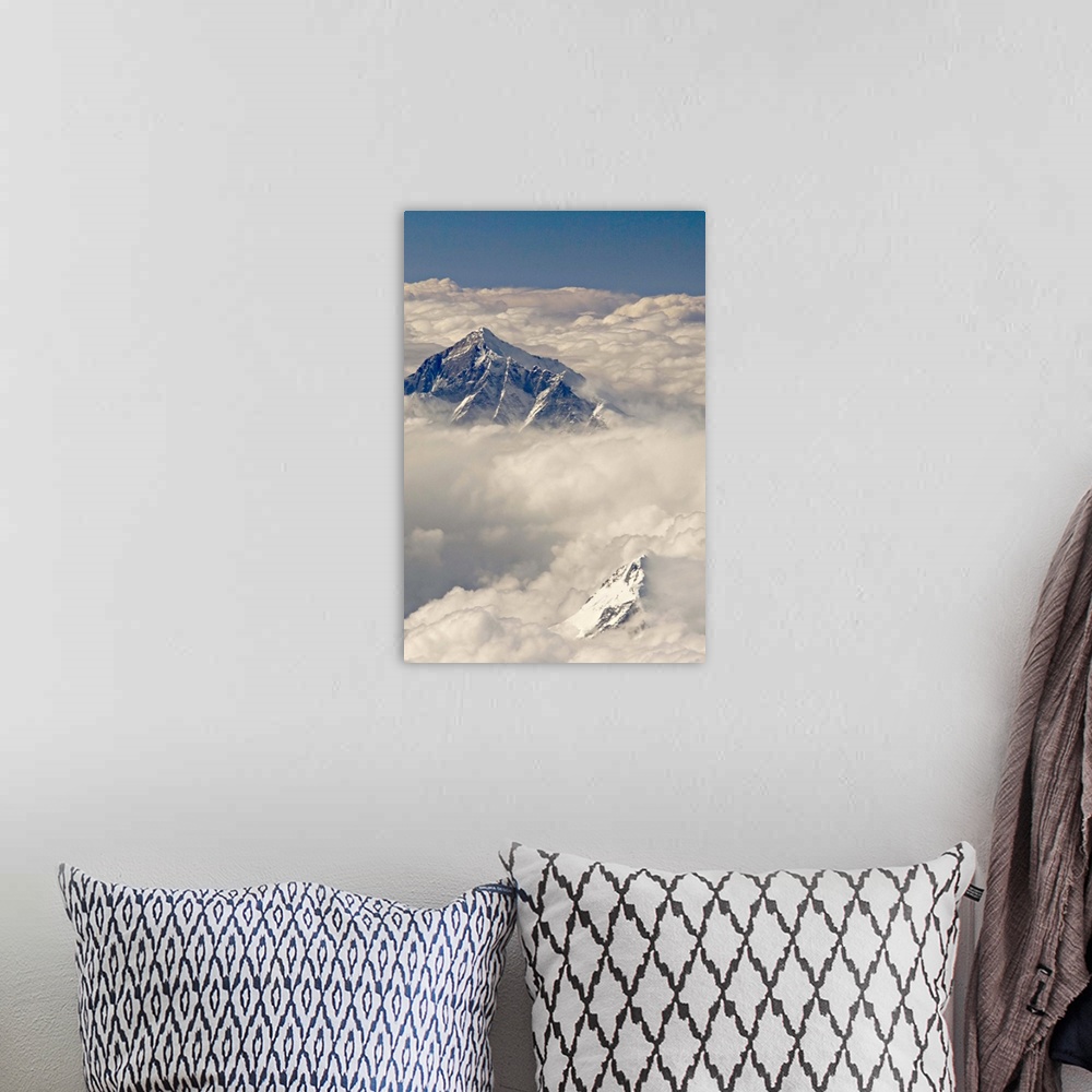 A bohemian room featuring Mount Everest