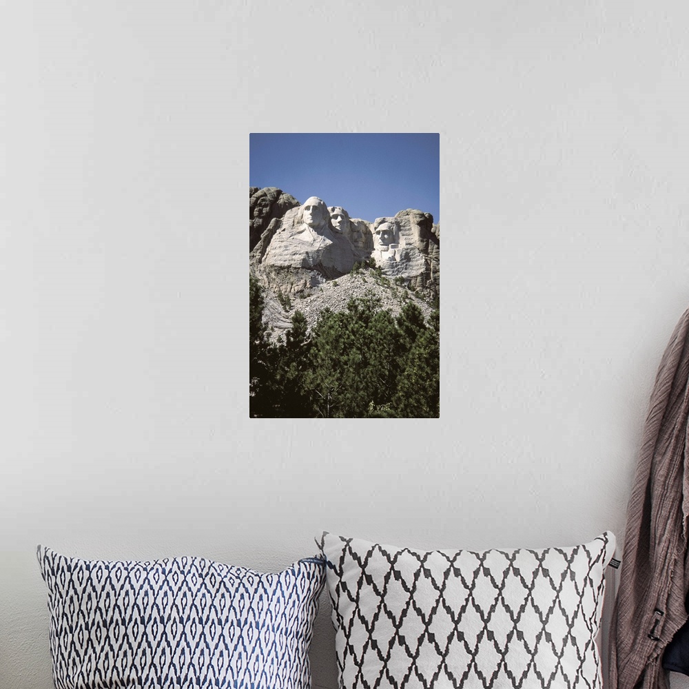 A bohemian room featuring Mount Rushmore, South Dakota