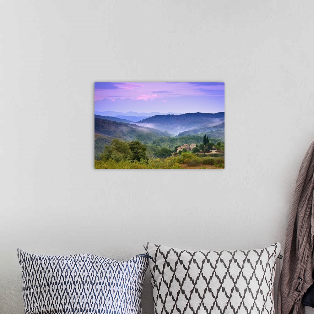 A bohemian room featuring Mountain range, Chianti, Italy.