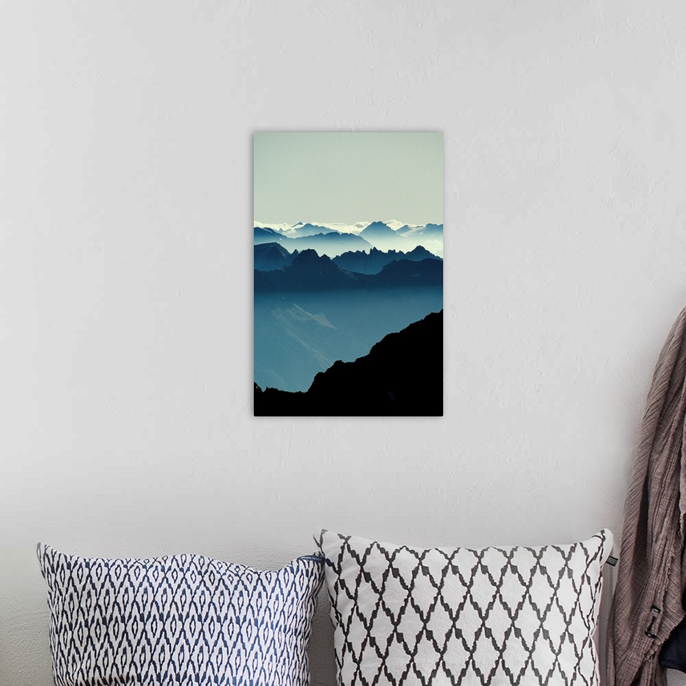 A bohemian room featuring Mountains