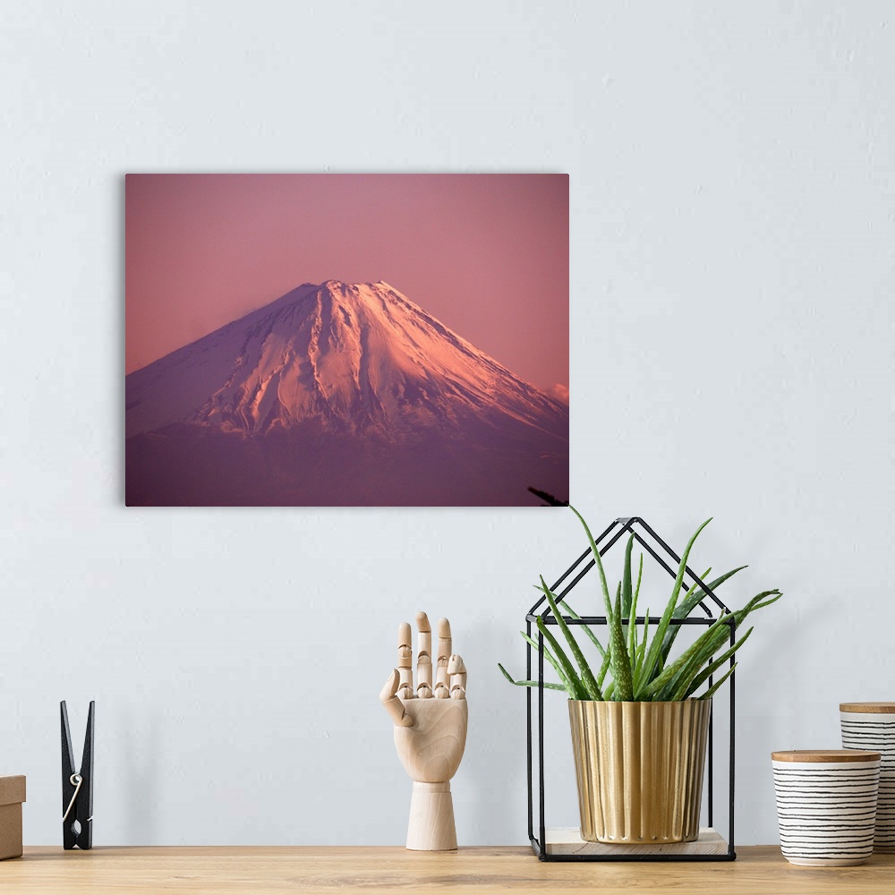 A bohemian room featuring Mt. Fuji, Yamanashi, Japan.