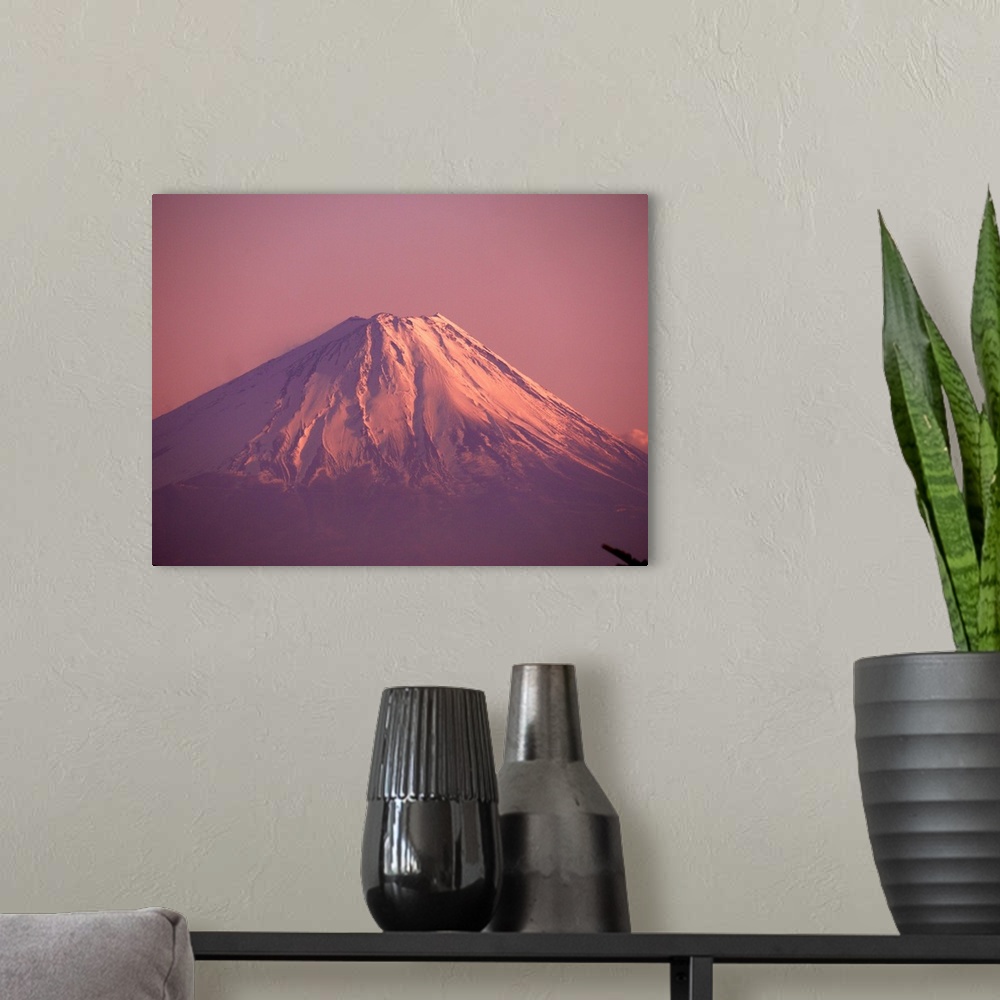 A modern room featuring Mt. Fuji, Yamanashi, Japan.