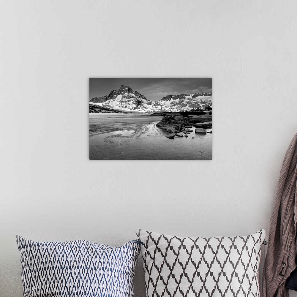 A bohemian room featuring Mt. Ritter and Banner Peak over Thousand Island Lake.  Thousand Island Lake is located in Ansel A...