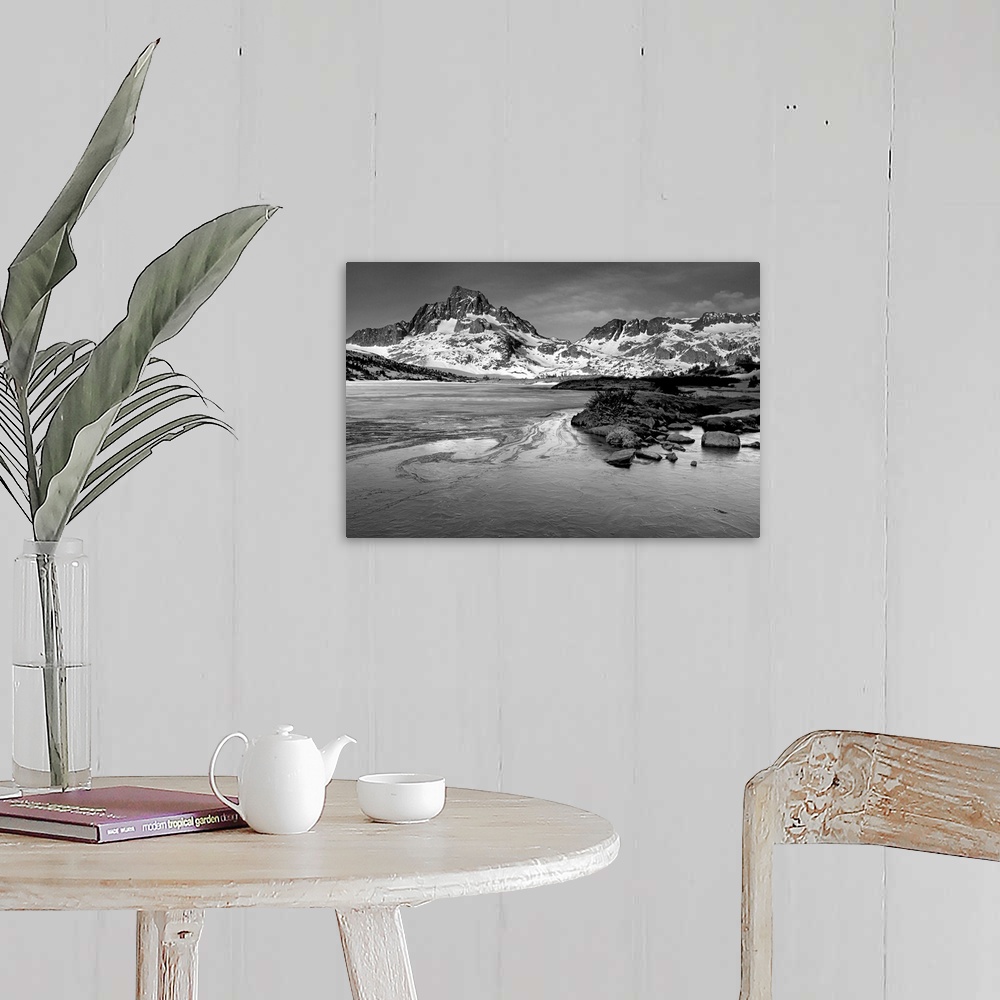 A farmhouse room featuring Mt. Ritter and Banner Peak over Thousand Island Lake.  Thousand Island Lake is located in Ansel A...