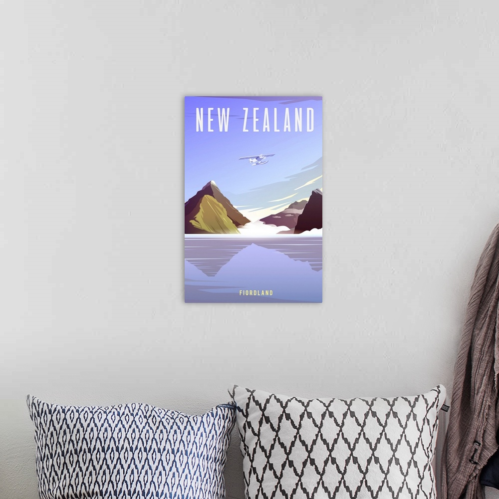 A bohemian room featuring New Zealand