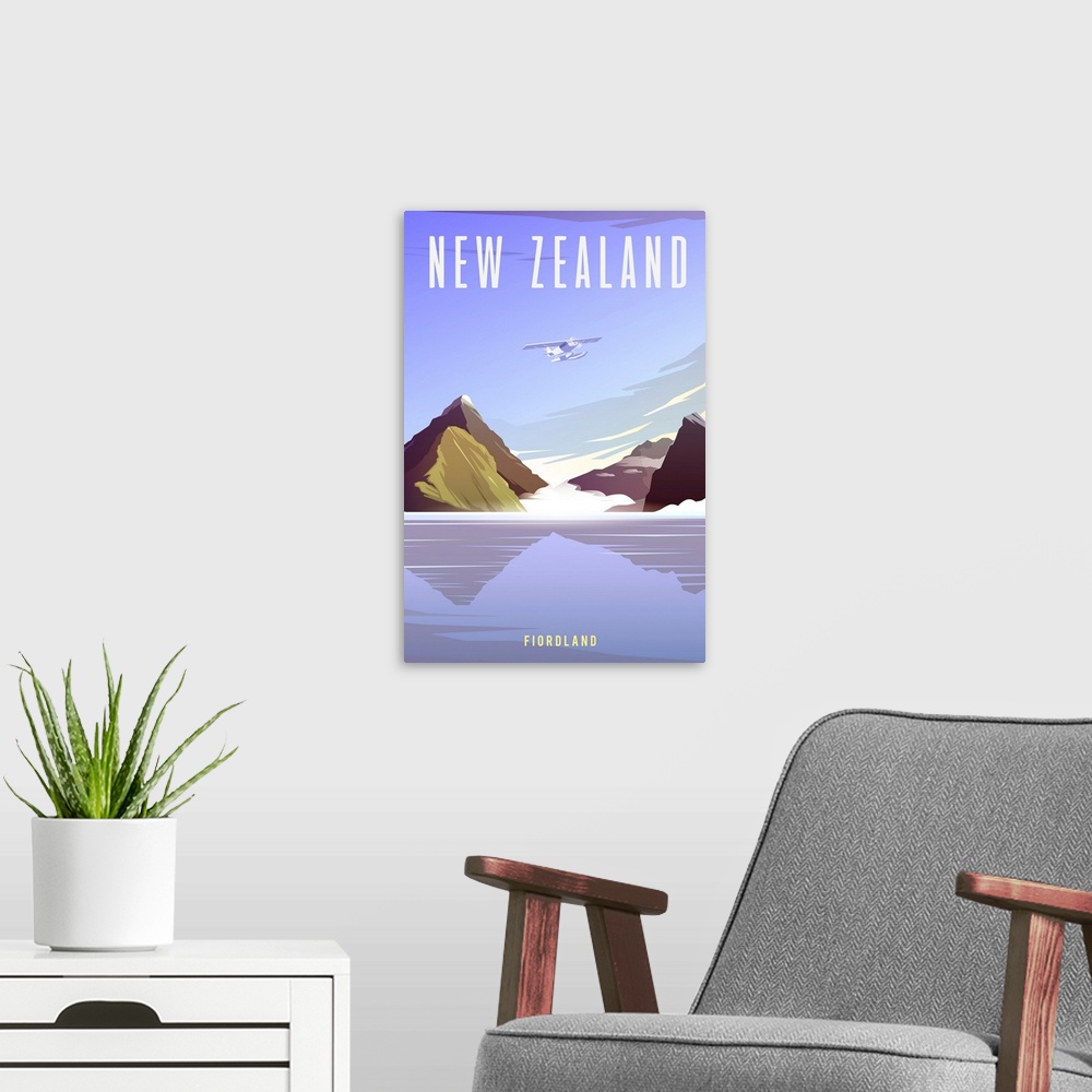 A modern room featuring New Zealand