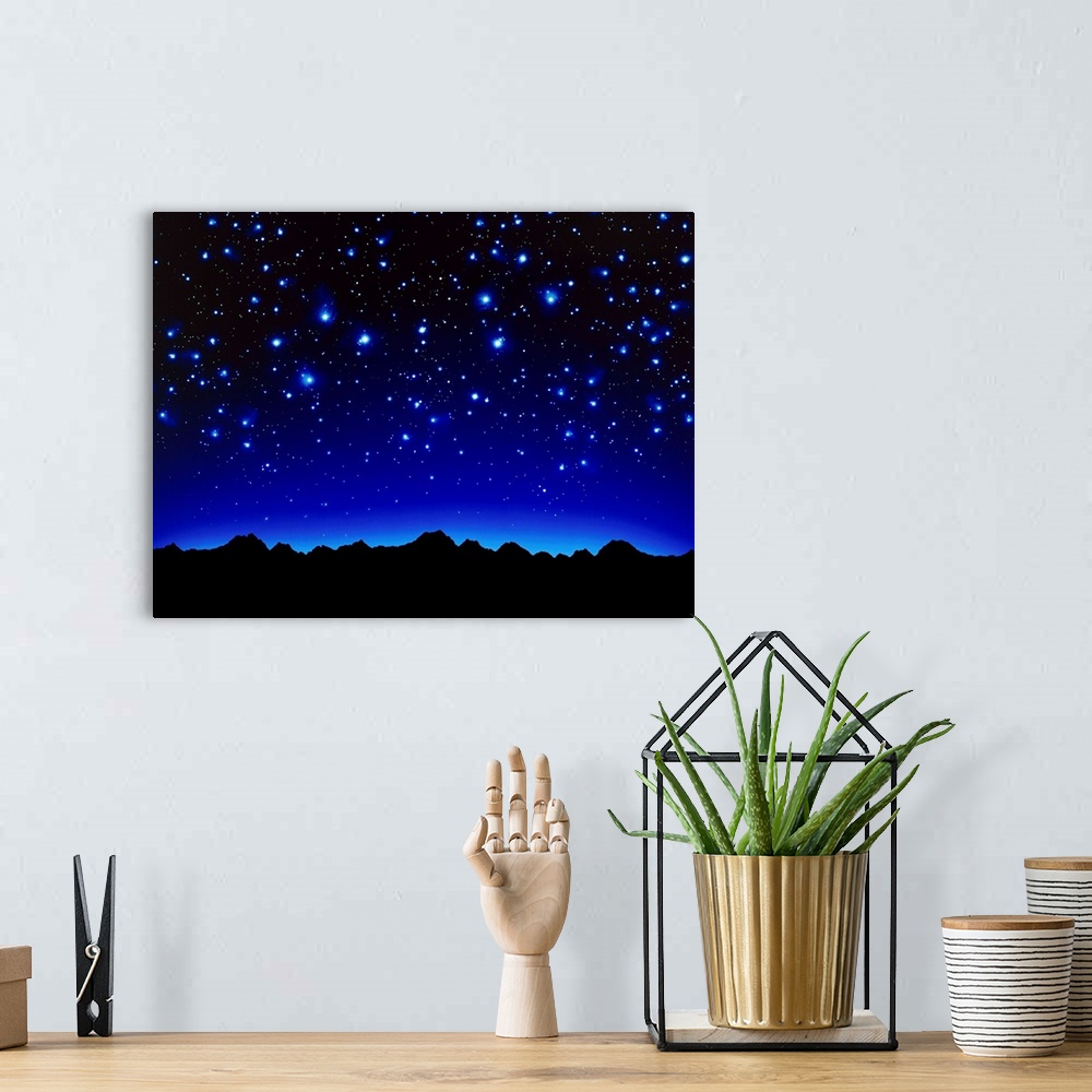 A bohemian room featuring Night Sky
