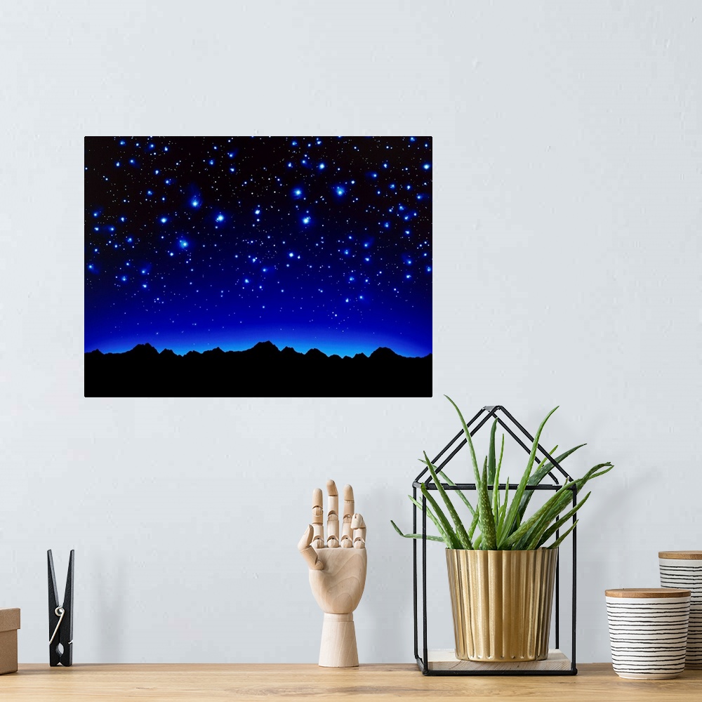 A bohemian room featuring Night Sky