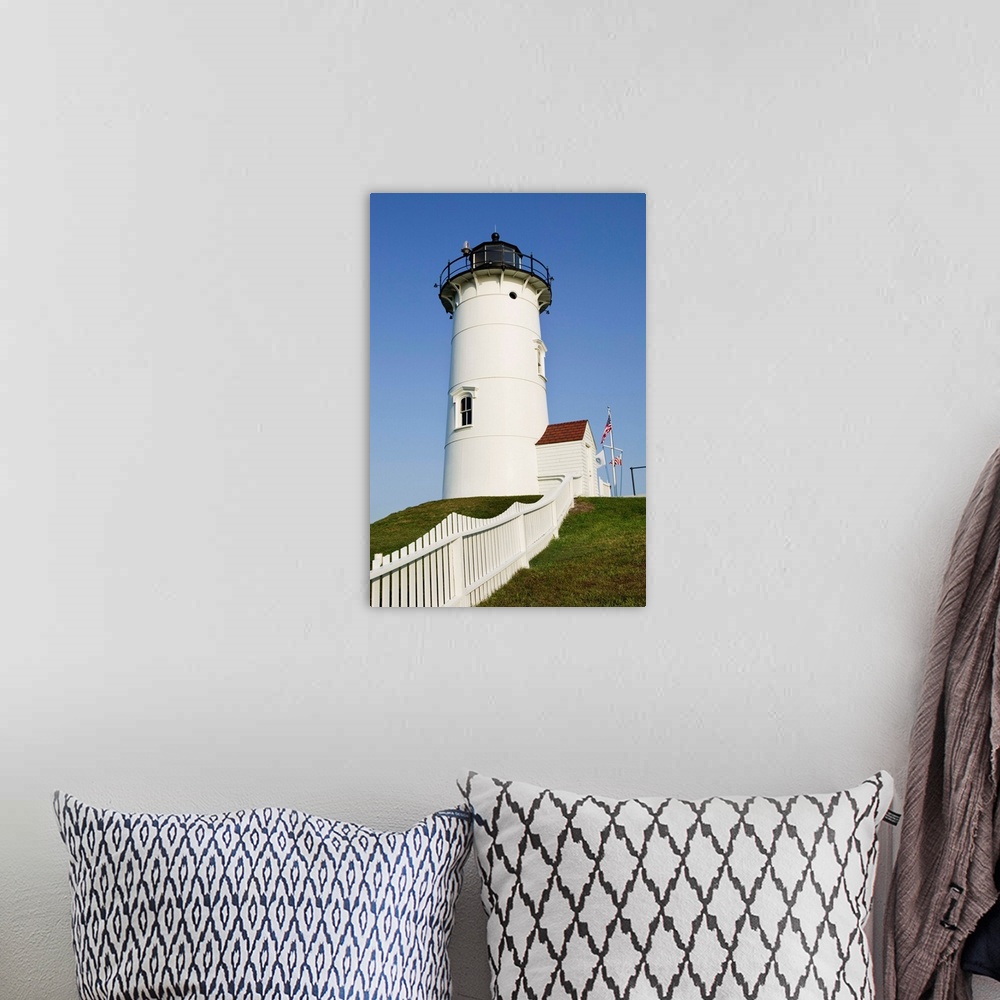 A bohemian room featuring Nobska Point Lighthouse On Cape Cod