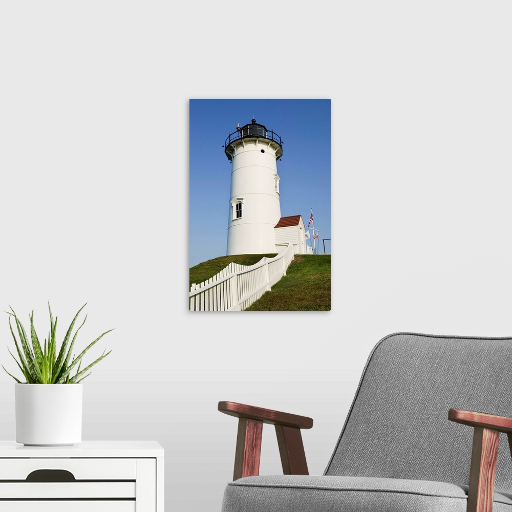 A modern room featuring Nobska Point Lighthouse On Cape Cod