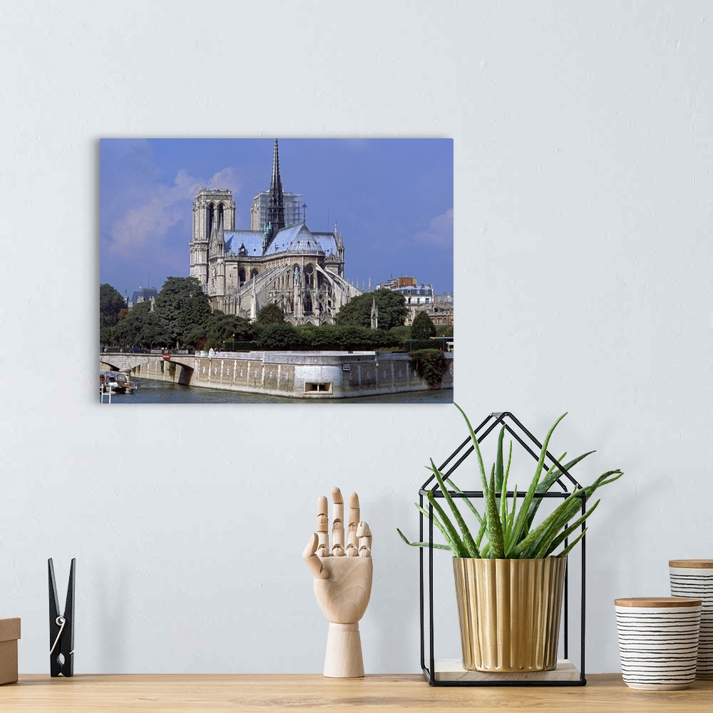 A bohemian room featuring Notre Dame