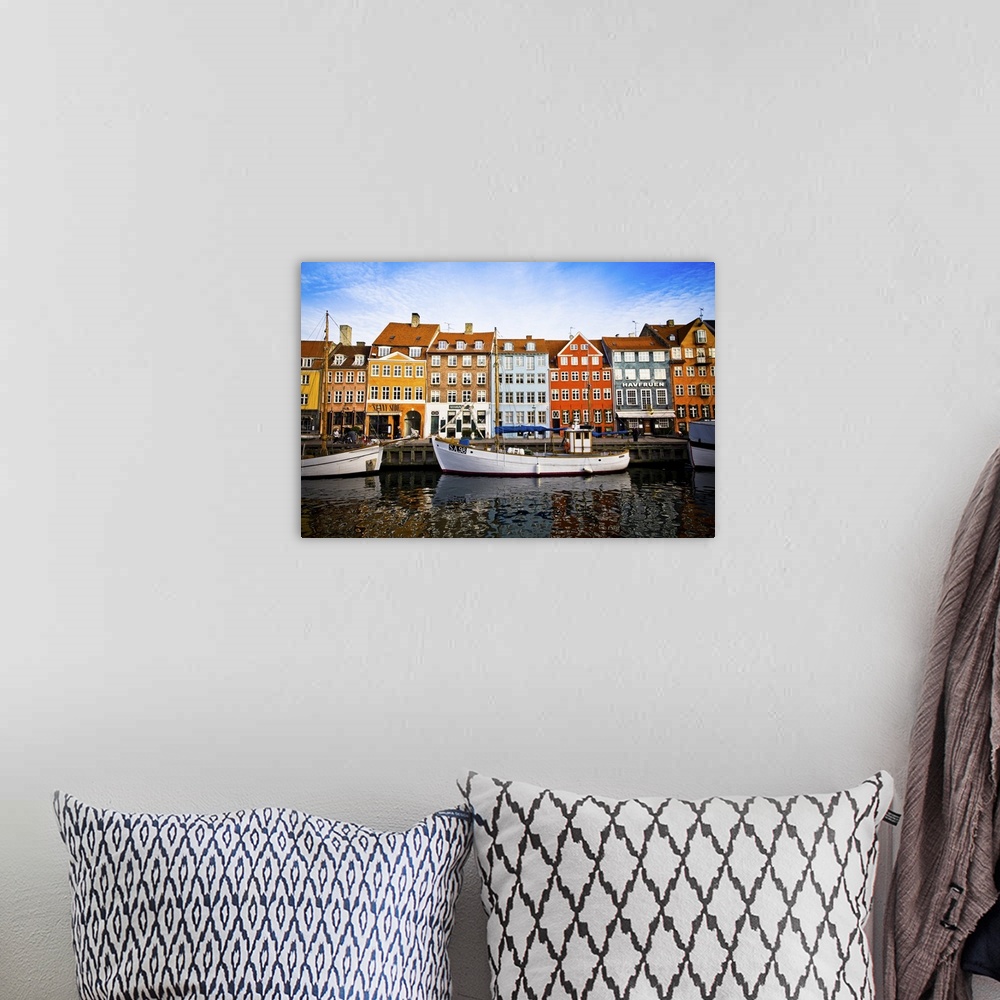 A bohemian room featuring This picture of the harbour of Nyhavn was taken last january in Copenhagen (kobenhavn, Denmark). ...