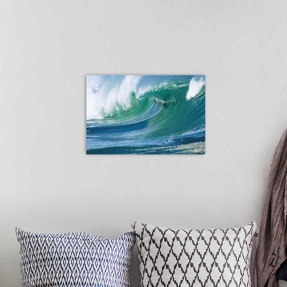 A bohemian room featuring Ocean Waves