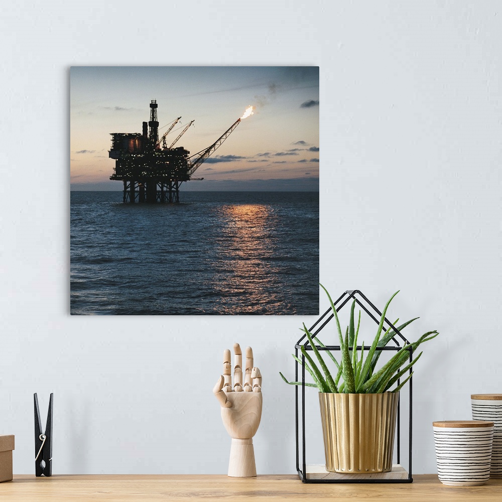 A bohemian room featuring Off-shore oil rig