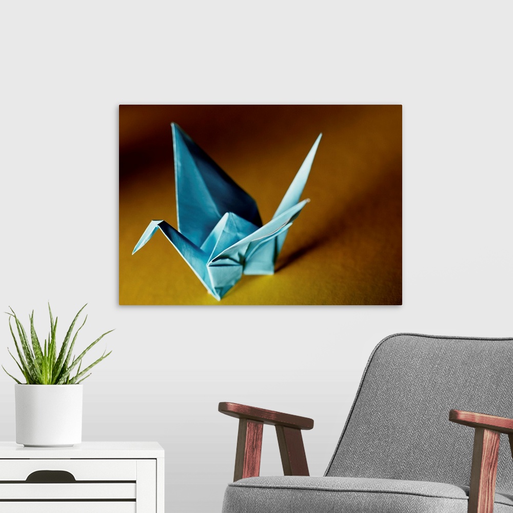 A modern room featuring Origami Crane