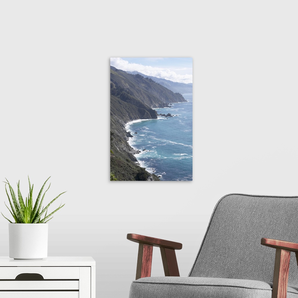A modern room featuring Pacific coastline , California