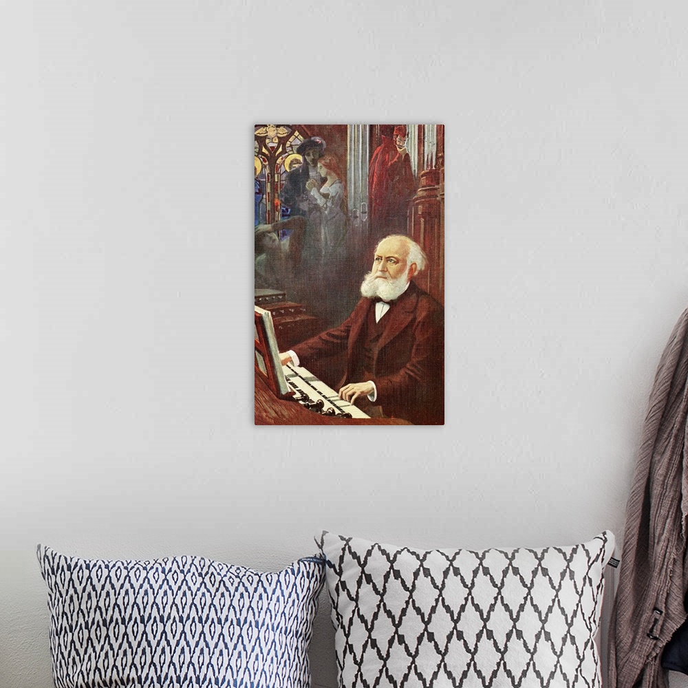 A bohemian room featuring Painting Of Charles Francois Gounod