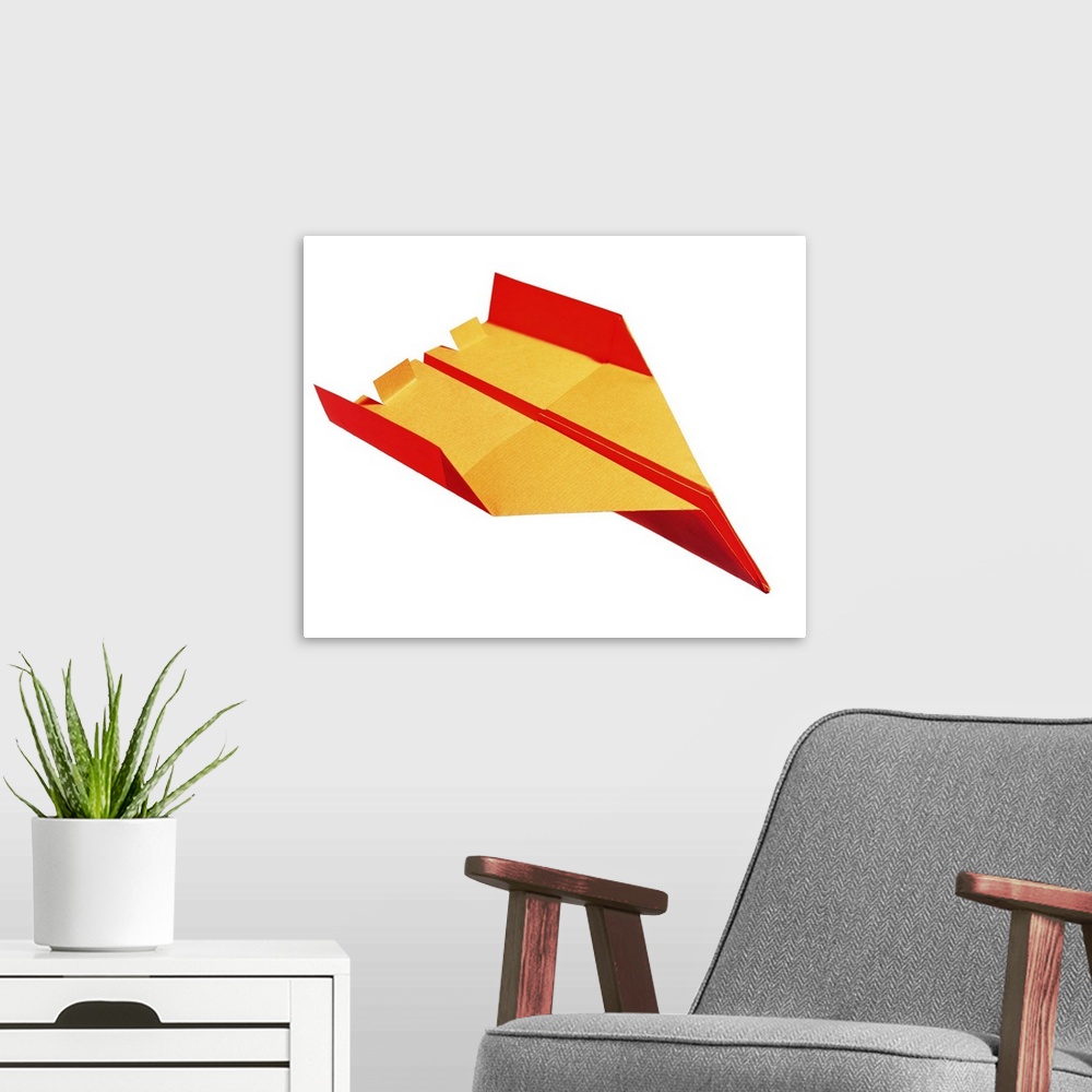 A modern room featuring Paper airplane