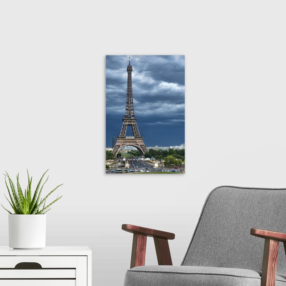 A modern room featuring Paris, France summertime